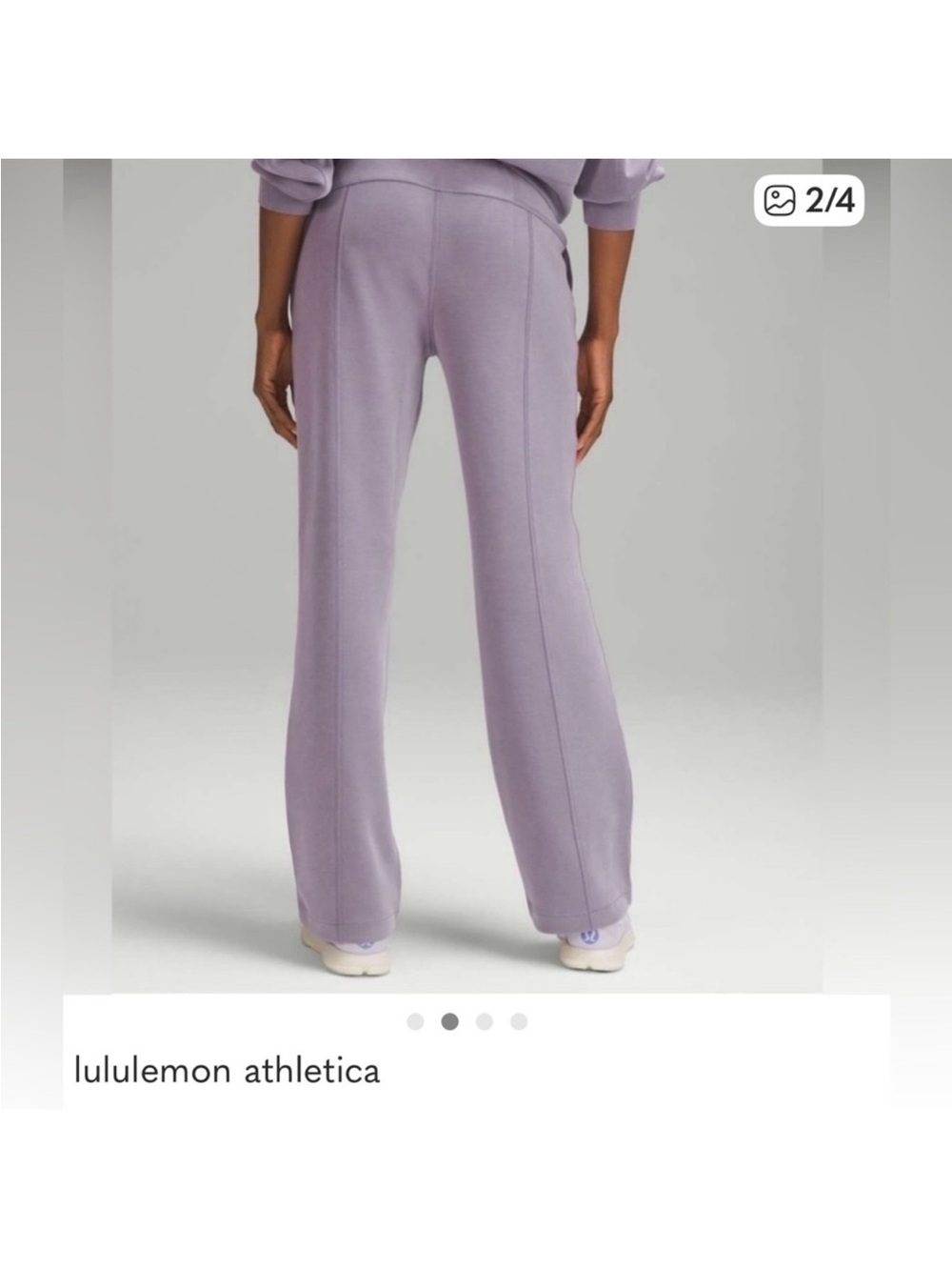 lululemon athletica softstreme Lavender Wide-Leg Track Pants Sz 12 - Picture 6 of 7